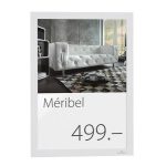 Infokeret, A4, öntapadó háttal, DURABLE "DURAFRAME®", fehér