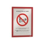 Infokeret, A4, öntapadó háttal, DURABLE "DURAFRAME®", piros