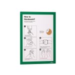 Infokeret, A4, öntapadó háttal, DURABLE "DURAFRAME®", zöld