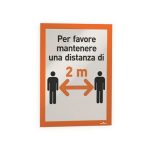 Infokeret, A4, öntapadó háttal, DURABLE "DURAFRAME®", narancssárga