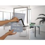 Infokeret, A4, öntapadó háttal, DURABLE "DURAFRAME®", ezüst