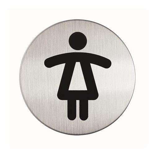Információs piktogram, öntapadó, DURABLE "Női WC"