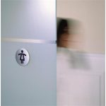 Információs piktogram, öntapadó, DURABLE "Női WC"