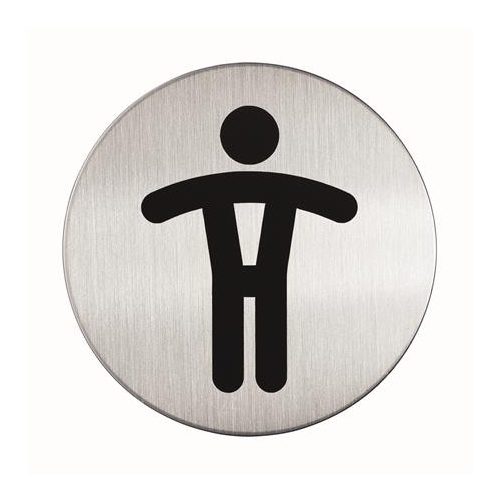 Információs piktogram, öntapadó, DURABLE "Férfi WC"