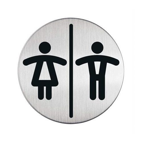 Információs piktogram, öntapadó, DURABLE "Női-Férfi WC"