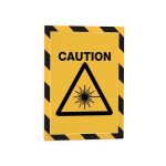 Infokeret, A4, mágneses, DURABLE "DURAFRAME® MAGNETIC SECURITY", sárga-fekete