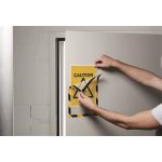 Infokeret, A4, mágneses, DURABLE "DURAFRAME® MAGNETIC SECURITY", sárga-fekete