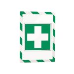 Infokeret, A4, mágneses, DURABLE "DURAFRAME® MAGNETIC SECURITY", zöld-fehér