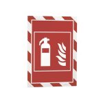 Infokeret, A4, mágneses, DURABLE "DURAFRAME® MAGNETIC SECURITY", piros-fehér