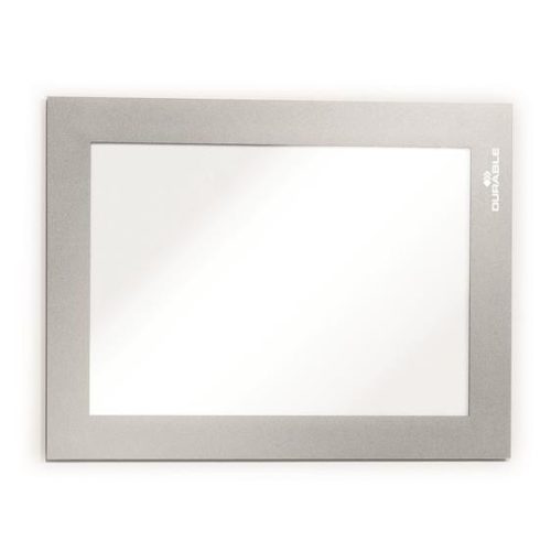 Infokeret, A6, mágneses, DURABLE "DURAFRAME MAGNETIC", ezüst