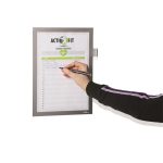 Infokeret, A4, öntapadó, jegyzetelhető, DURABLE DURAFRAME® "NOTE", ezüst