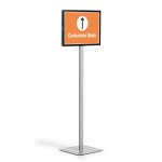 Padlóállvány, A3, DURABLE "INFO STAND BASIC" antracit-szürke