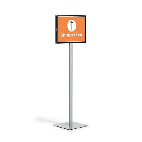 Padlóállvány, A3, DURABLE "INFO STAND BASIC" antracit-szürke