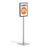 Padlóállvány, A3, DURABLE "INFO STAND BASIC" antracit-szürke