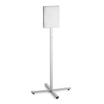 Padlóállvány, kültéri, A4, DURABLE "INFO STAND", antracit-szürke