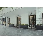 Padlóállvány, kültéri, A3, DURABLE "INFO STAND", antracit-szürke