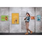 Infokeret, alumínium, kültéri, A3, DURABLE "Outdoor", ezüst