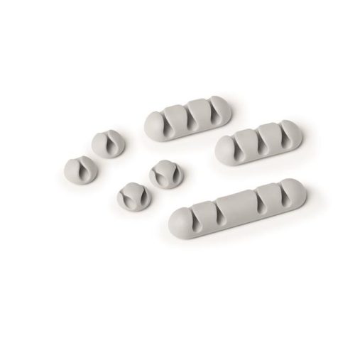 Kábelrendező tappancs, öntapadó, DURABLE "CAVOLINE® Clip mix", szürke
