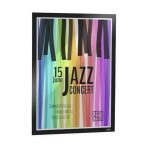 Infokeret, A2, DURABLE "DURAFRAME® POSTER", fekete