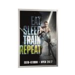 Infokeret, 50x70 cm, DURABLE "DURAFRAME POSTER", ezüst