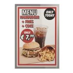 Infokeret, A1, DURABLE, "DURAFRAME POSTER", ezüst