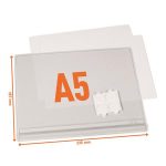 Információs tasak, vízálló, öntapadó, A5, DURABLE