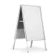 Megállító tábla, poszteres, A1, DURABLE "Fold Outdoor", ezüst