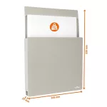Dokumentumtartó, A4, öntapadó, DURABLE "Info Box", szürke