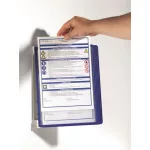 Bemutatótábla tartó, fali, 5 db bemutatótáblával, DURABLE "VARIO® WALL 5", sötétkék