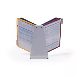   Bemutatótábla tartó, asztali, 10 db bemutatótáblával, DURABLE "VARIO® 10", vegyes szín