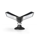 Bemutatótábla tartó, asztali, 10 db bemutatótáblával, DURABLE, "Motion", fekete