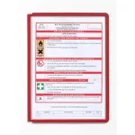 Bemutatótábla, A4, DURABLE "SHERPA®", piros
