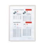 Bemutatótábla, A4, DURABLE "SHERPA®", szürke