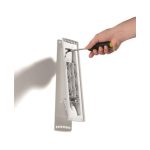 Bemutatótábla tartó, fali, 10 db bemutatótáblával, DURABLE "SHERPA WALL", piros