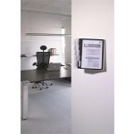 Bemutatótábla tartó, fali, 10 db bemutatótáblával, DURABLE "SHERPA WALL", szürke