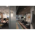 Bemutatótábla tartó, fali, 10 db bemutatótáblával, DURABLE "SHERPA WALL", szürke