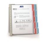 Bemutatótábla tartó, fali, 10 db bemutatótáblával, DURABLE "FUNCTION WALL 10", vegyes szín