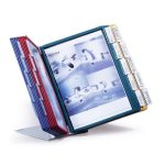 Bemutatótábla tartó, asztali, 20 db bemutatótáblával, DURABLE "VARIO®", vegyes színek