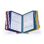 Bemutatótábla tartó, asztali, 20 db bemutatótáblával, DURABLE "VARIO®", vegyes színek