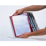 Bemutatótábla tartó, asztali, 20 db bemutatótáblával, DURABLE "VARIO®", vegyes színek