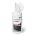 Tisztítókendő, műanyag felületre, 100 db, DURABLE "SUPERCLEAN BOX 100"