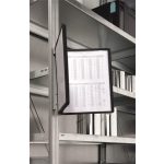 Bemutatótábla tartó, fali, mágneses, 5 db bemutatótáblával, DURABLE "VARIO® 5 MAGNET", fekete