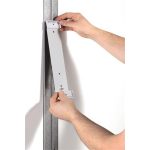 Bemutatótábla tartó, fali, mágneses, 10 db bemutatótáblával, DURABLE "VARIO® 10 MAGNET", fekete