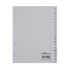 Regiszter, PP, A5, 20 részes, A-Z, DURABLE, szürke