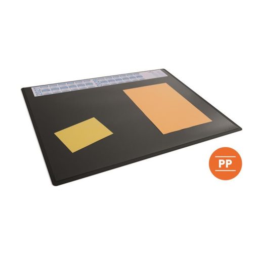 Könyökalátét, 650x500 mm, éves naptárral, DURABLE, fekete