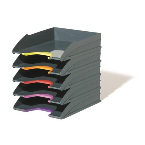 Irattálca szett, műanyag, 5 részes, DURABLE "VARICOLOR® 5"