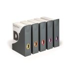 Iratpapucs készlet, műanyag, 73 mm, DURABLE "VARICOLOR®", vegyes