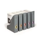 Iratpapucs, műanyag, 73 mm, DURABLE "VARICOLOR®", narancs