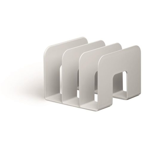 Könyvtámasz-és katalógustartó, műanyag, DURABLE "ECO", szürke
