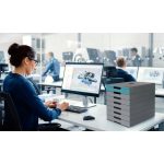 Irattároló, műanyag, 7 fiókos, DURABLE "Idealbox pro 7", kék